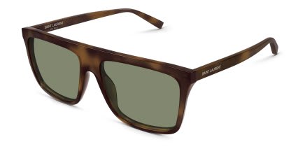 Saint Laurent SL904 Tortoise, Green glasses - Tortoise - Angle View