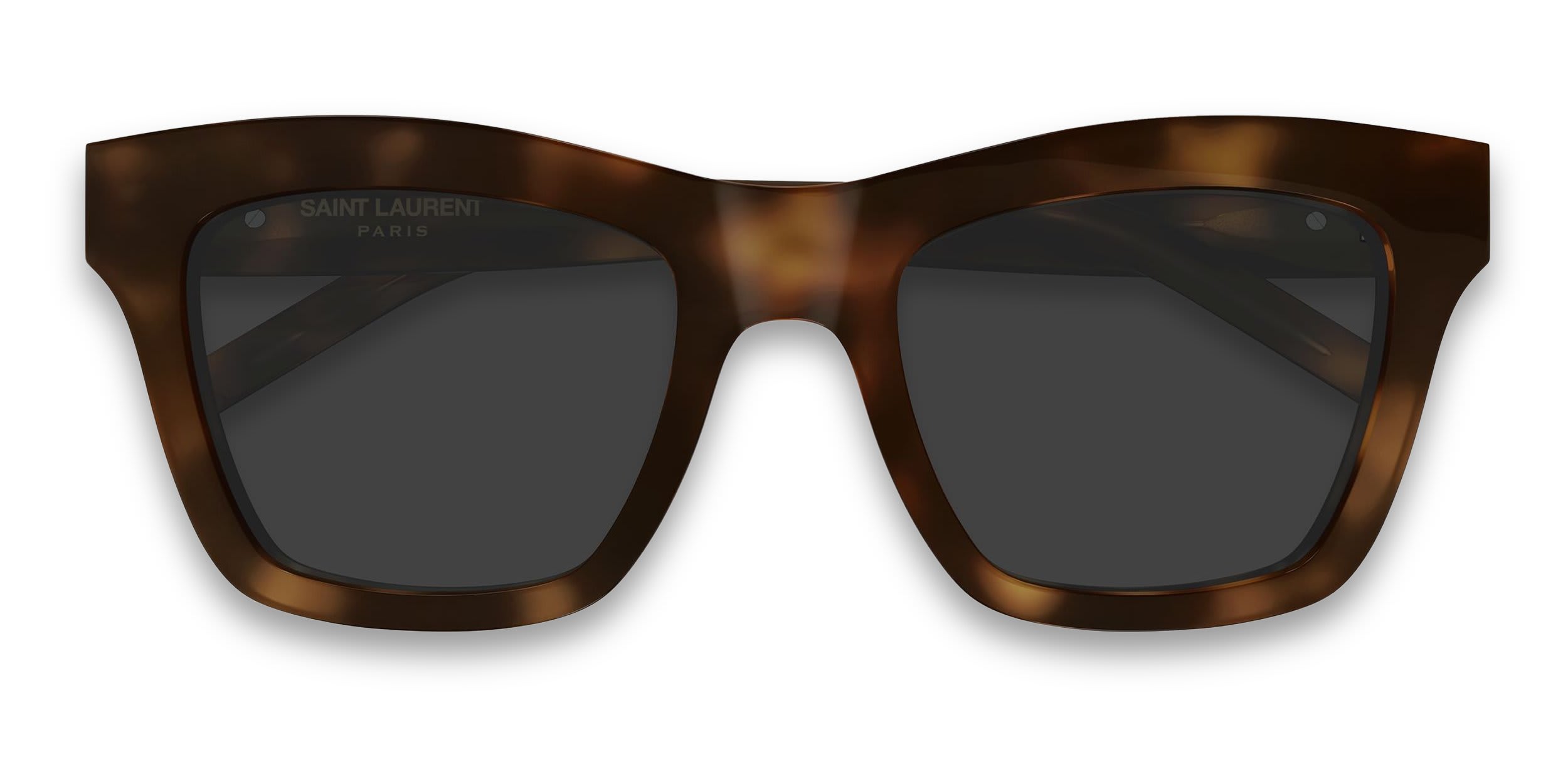 Saint Laurent SLM156 Tortoise, Gray glasses - Tortoise - Frontal View