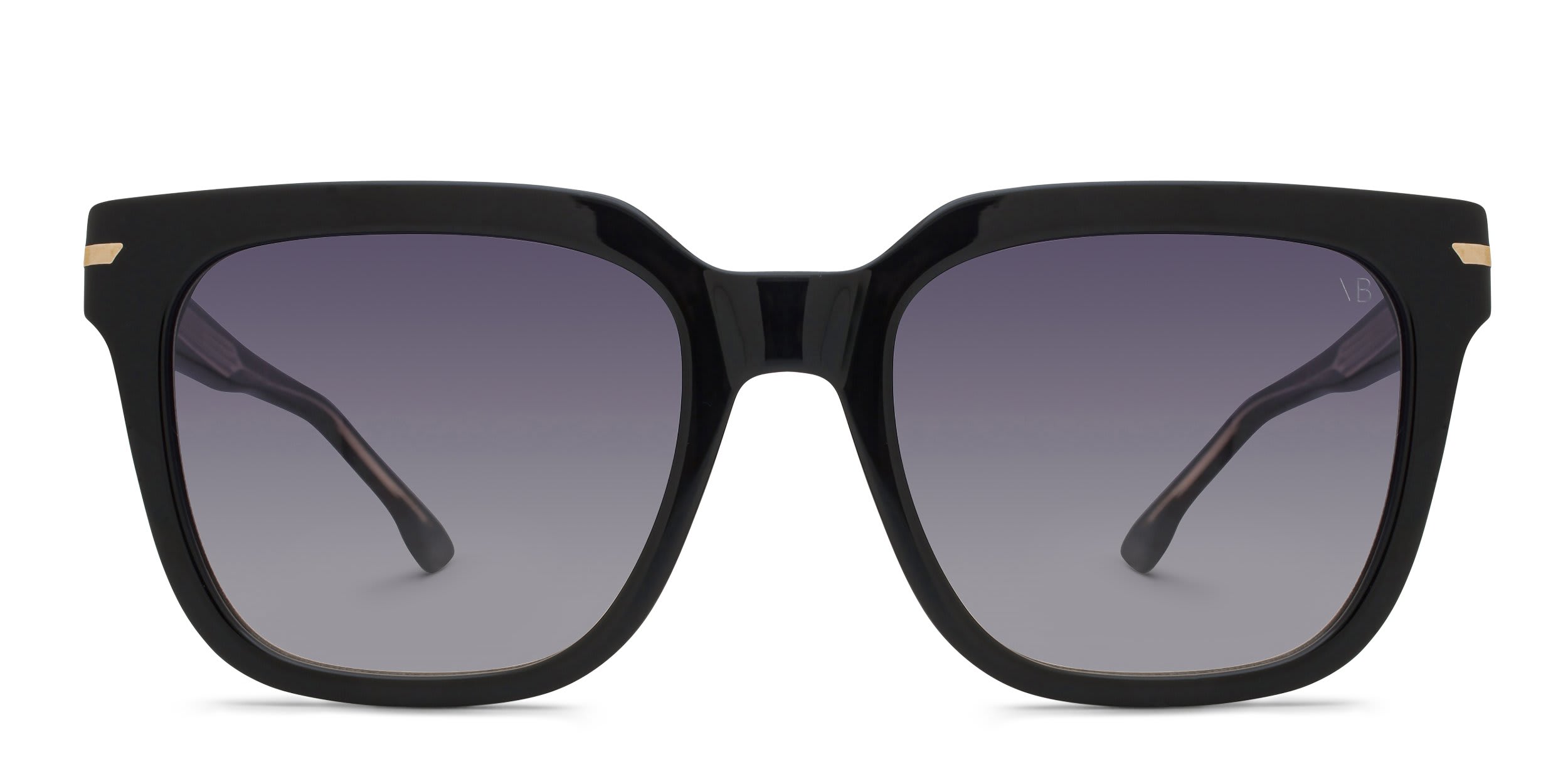 Victoria Beckham VB 1003/S Shiny Black glasses - Shiny Black - Frontal View