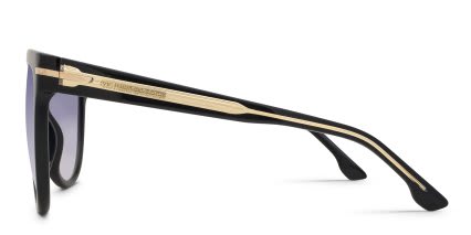 Victoria Beckham VB 1004/S Black glasses - Black - Side View