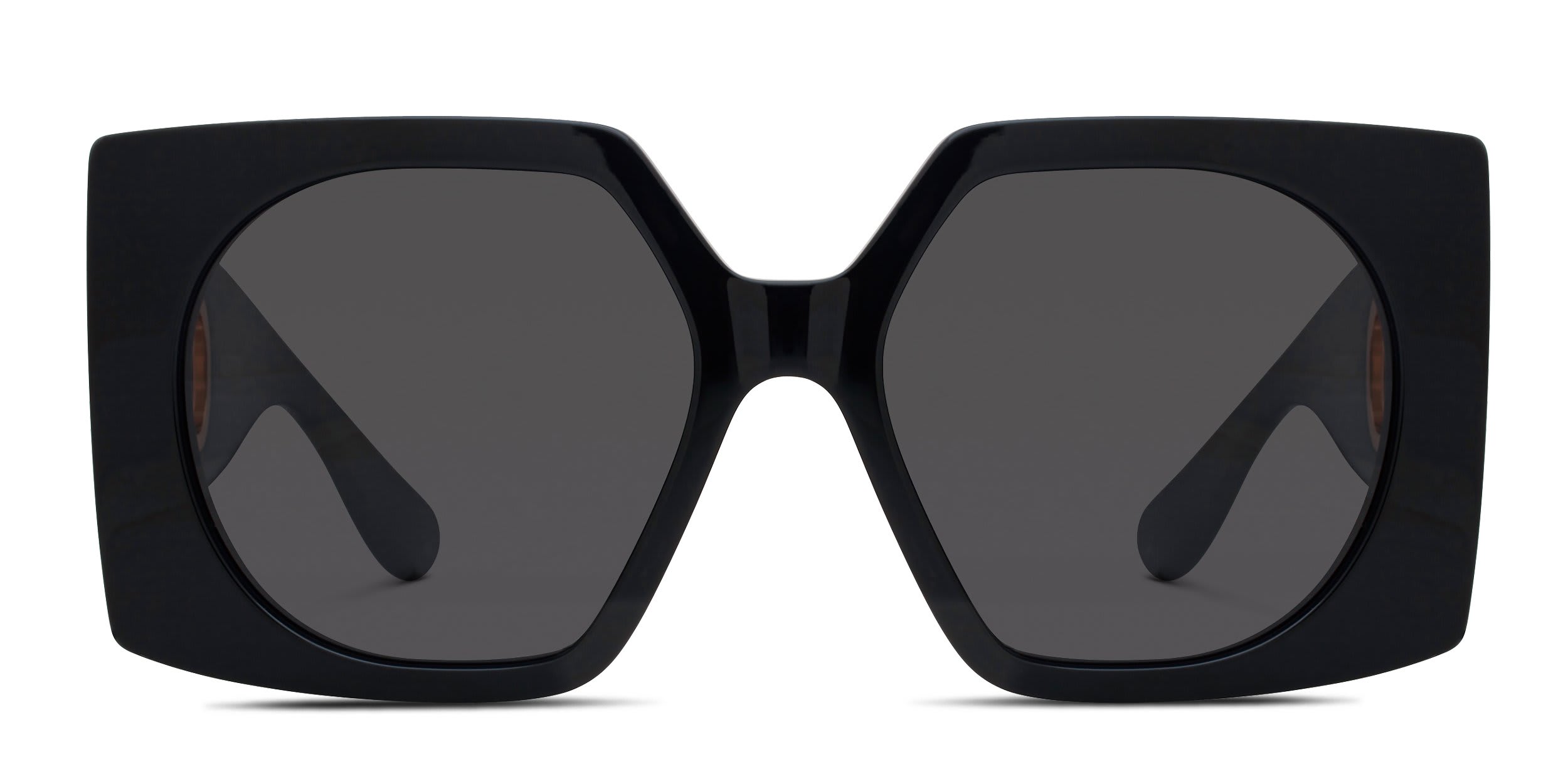 Valentino VG0002S Shiny Black glasses - Shiny Black - Frontal View