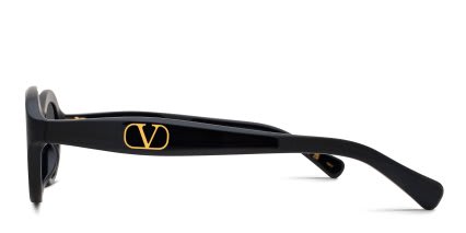 Valentino VG0008S Shiny Black glasses - Shiny Black - Side View