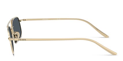 Prada PRD59S Gold, Gray glasses - Gold - Side View