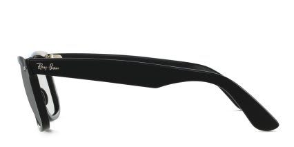 Ray-Ban RB2140 Wayfarer Shiny Black glasses - Shiny Black - Side View