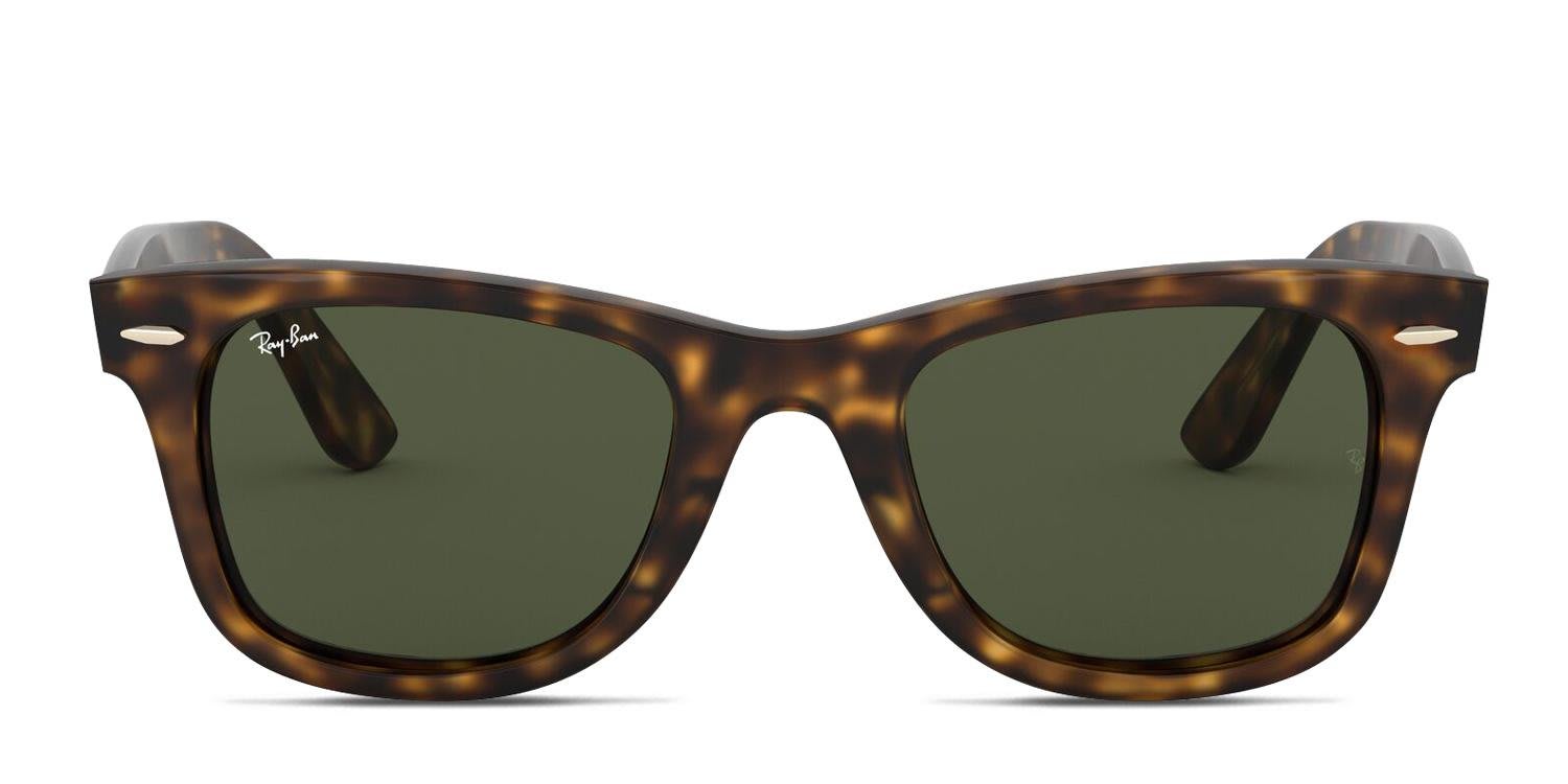 Ray-Ban 4340 Wayfarer Tortoise, Green glasses - Tortoise / Green - Frontal View