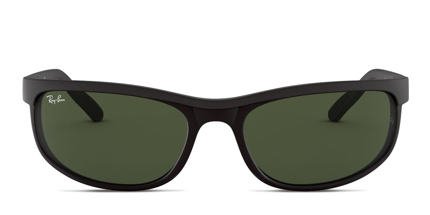 Ray-Ban RB2027 Predator 2 Black, Green glasses - Black / Green - Frontal View