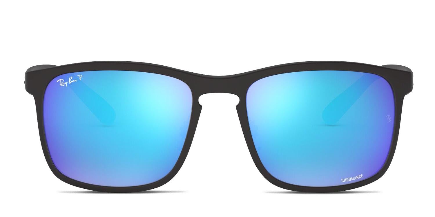 Ray-Ban 4264 Black, Blue glasses - Black / Blue - Frontal View