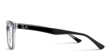Ray-Ban RX5285 Black glasses - Shiny Black - Side View