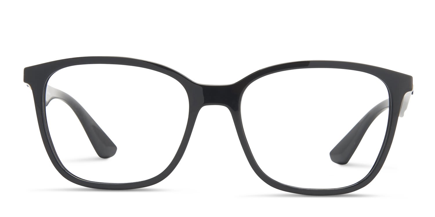 Ray-Ban RX7066 Shiny Black glasses - Shiny Black - Frontal View