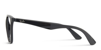 Ray-Ban RX7066 Shiny Black glasses - Shiny Black - Side View