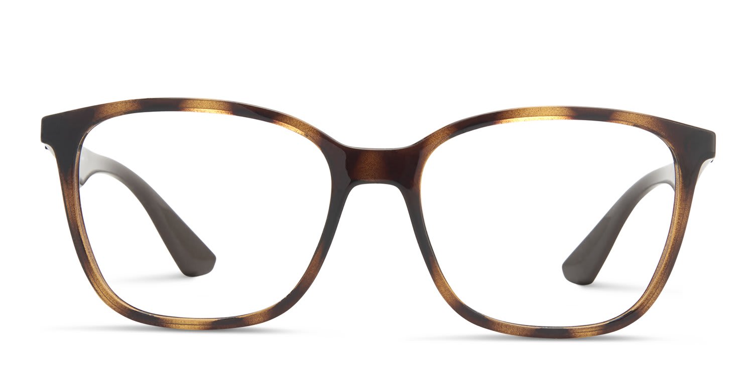 Ray-Ban RX7066 Tortoise, Brown glasses - Brown / Tortoise - Frontal View