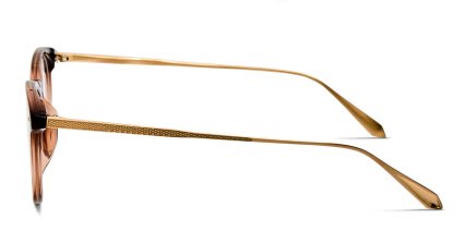 Linda Farrow LFL1603 Jamie Brown glasses - Brown - Side View