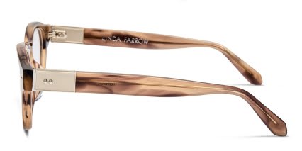 Linda Farrow LFL1404 Talbot Brown, Tortoise glasses - Brown / Tortoise - Side View