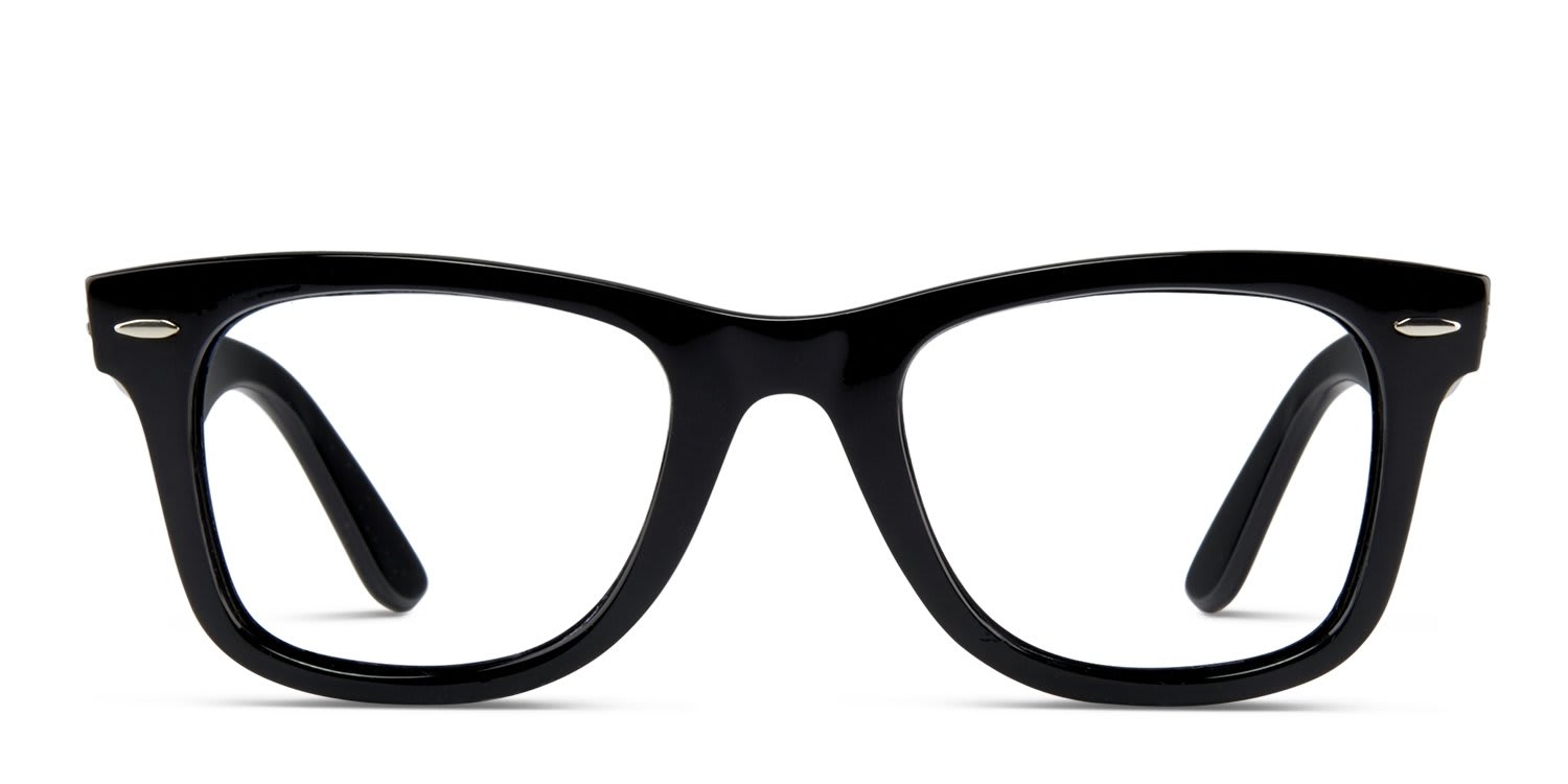 Ray-Ban RX4340V Wayfarer Ease Shiny Black glasses - Shiny Black - Frontal View