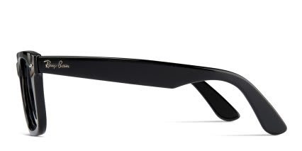 Ray-Ban RX4340V Wayfarer Ease Shiny Black glasses - Shiny Black - Side View