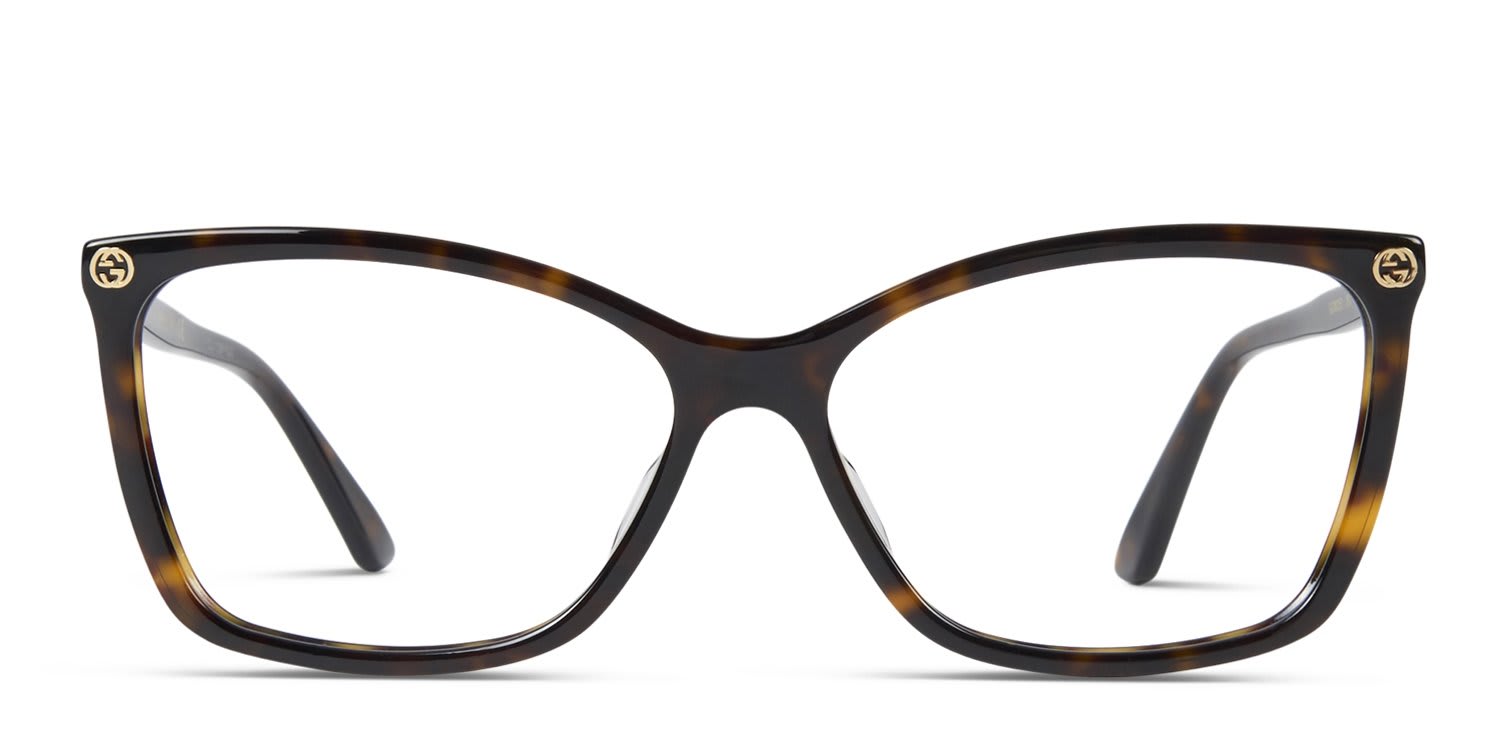 Gucci GG0025O Tortoise glasses - Tortoise - Frontal View