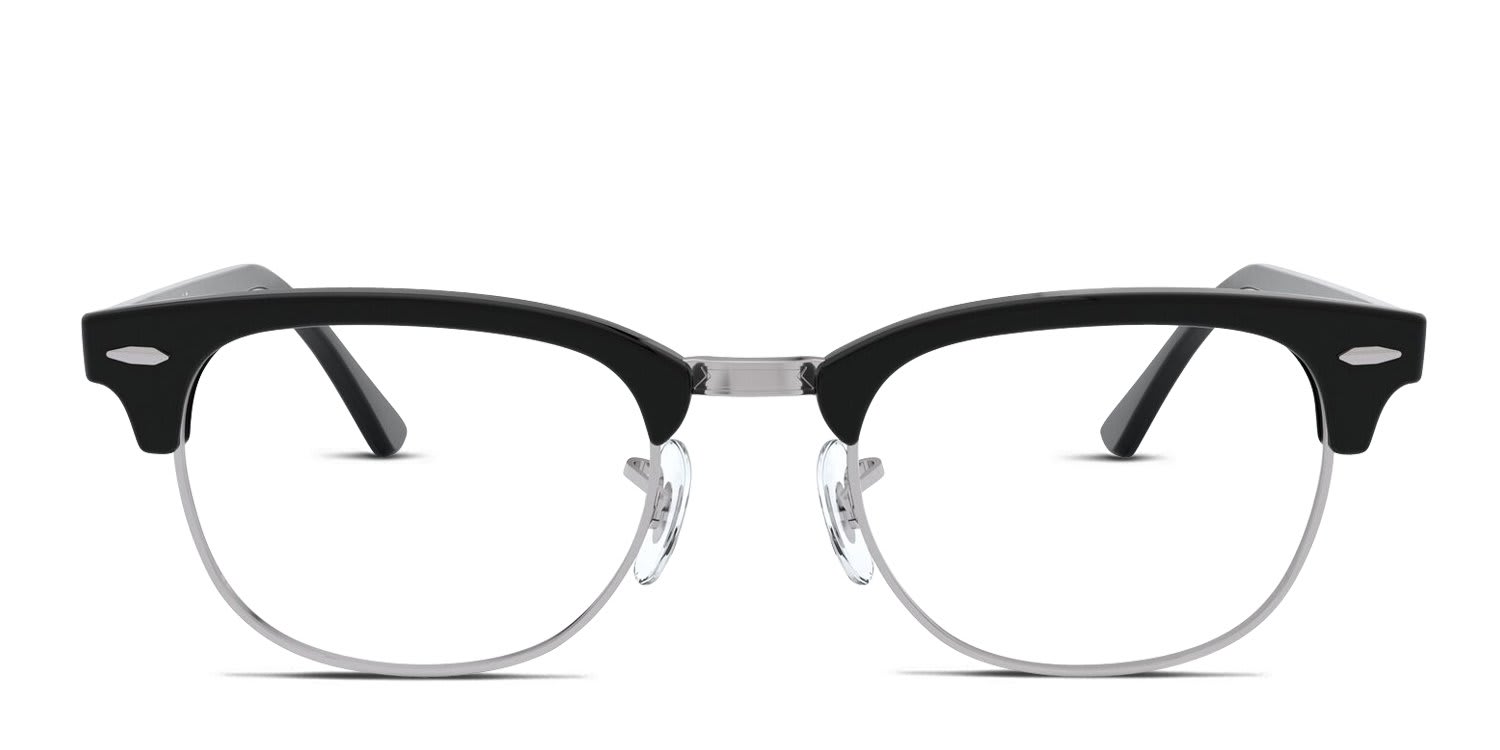 Ray-Ban RX5154 Clubmaster Black, Silver glasses - Black / Silver - Frontal View
