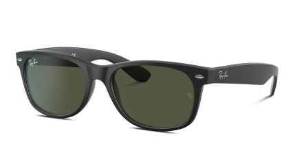 Ray-Ban RB2132 New Wayfarer Black glasses - Black - Angle View