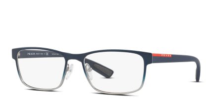 Prada Linea Rossa PS50GV Lifestyle Blue glasses - Blue - Angle View