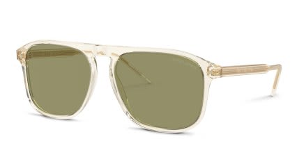 Giorgio Armani AR8212 Yellow, Clear glasses - Yellow / Clear - Angle View