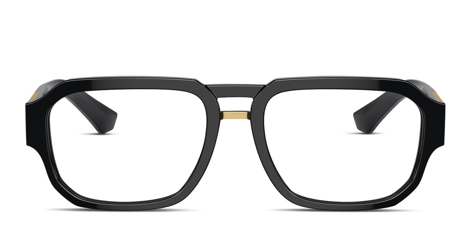Dolce & Gabbana DG3389 Shiny Black glasses - Shiny Black - Frontal View