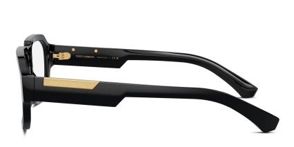 Dolce & Gabbana DG3389 Shiny Black glasses - Shiny Black - Side View