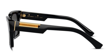 Dolce & Gabbana DG4465 Shiny Black glasses - Shiny Black - Side View