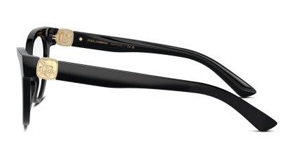 Dolce & Gabbana DG3394 Shiny Black glasses - Shiny Black - Side View
