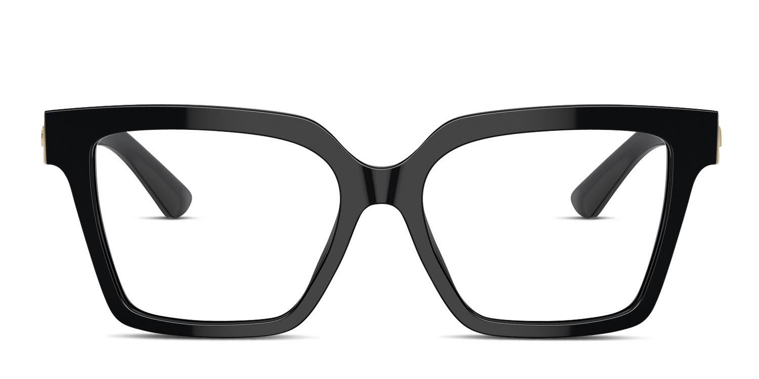 Dolce & Gabbana DG3395 Shiny Black glasses - Shiny Black - Frontal View