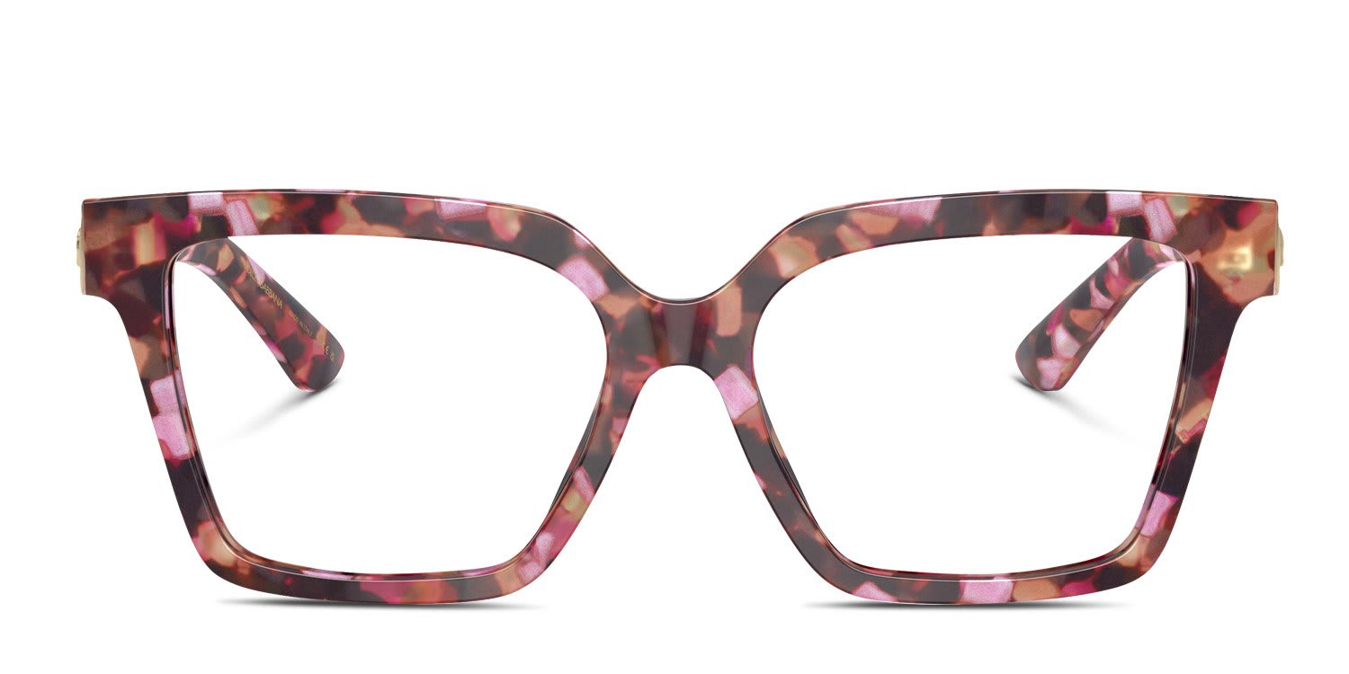 Dolce & Gabbana DG3395 Tortoise, Pink glasses - Tortoise / Pink - Frontal View