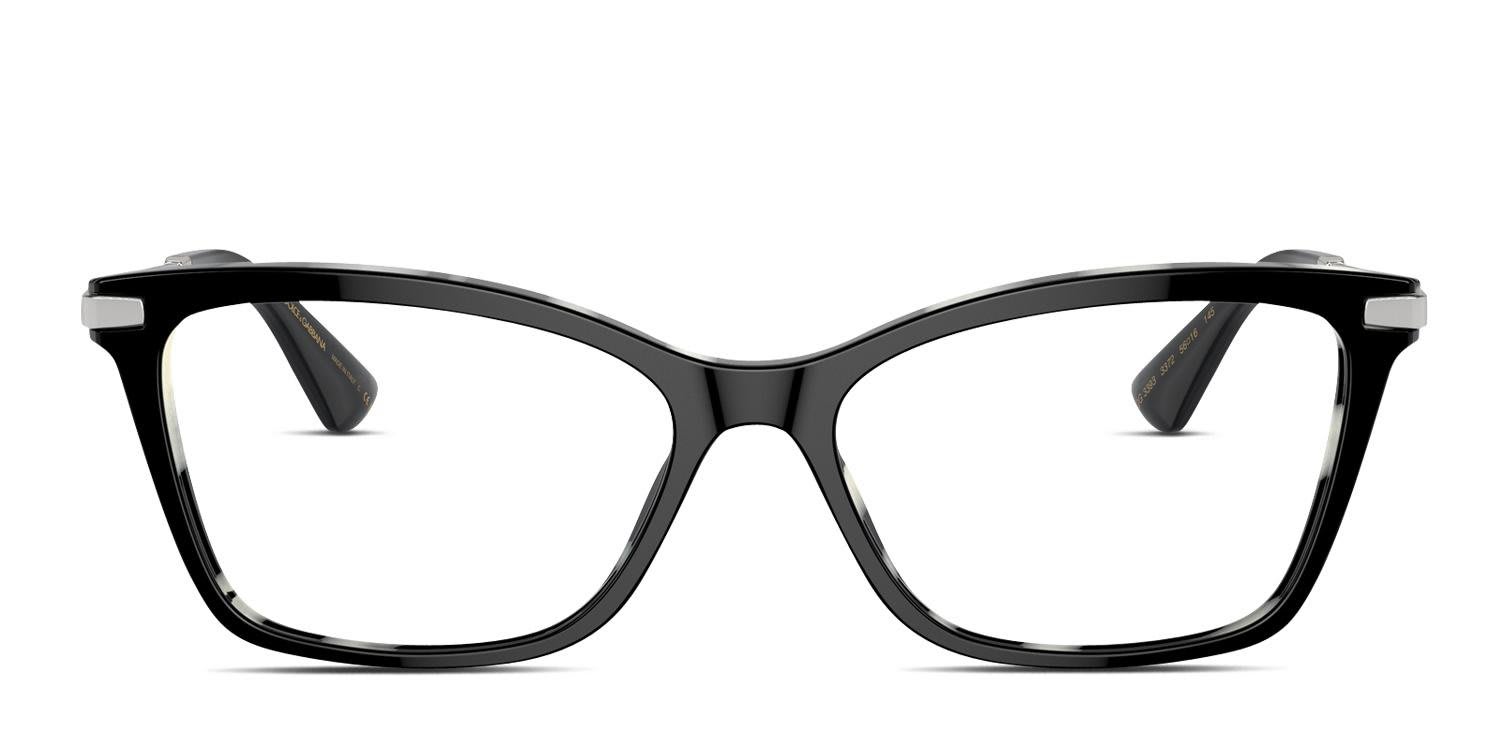 Dolce & Gabbana DG3393 Black glasses - Black - Frontal View