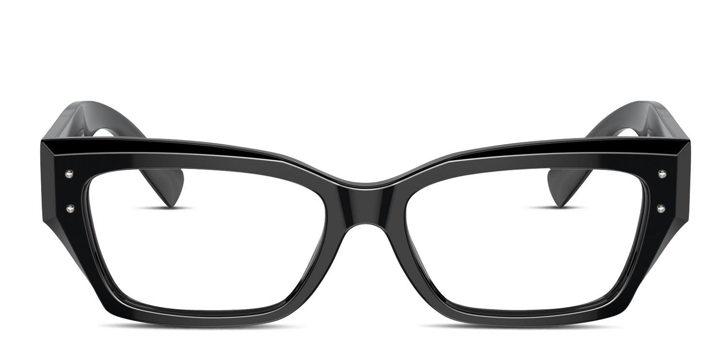 Dolce & Gabbana DG3387 Shiny Black glasses - Shiny Black - Frontal View