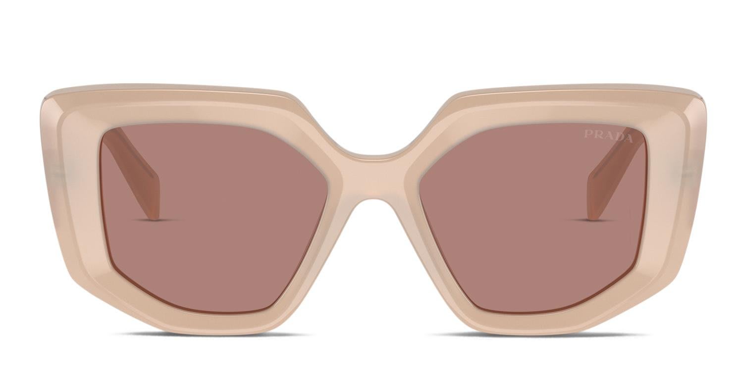 Prada PR14ZS Beige glasses - Beige - Frontal View