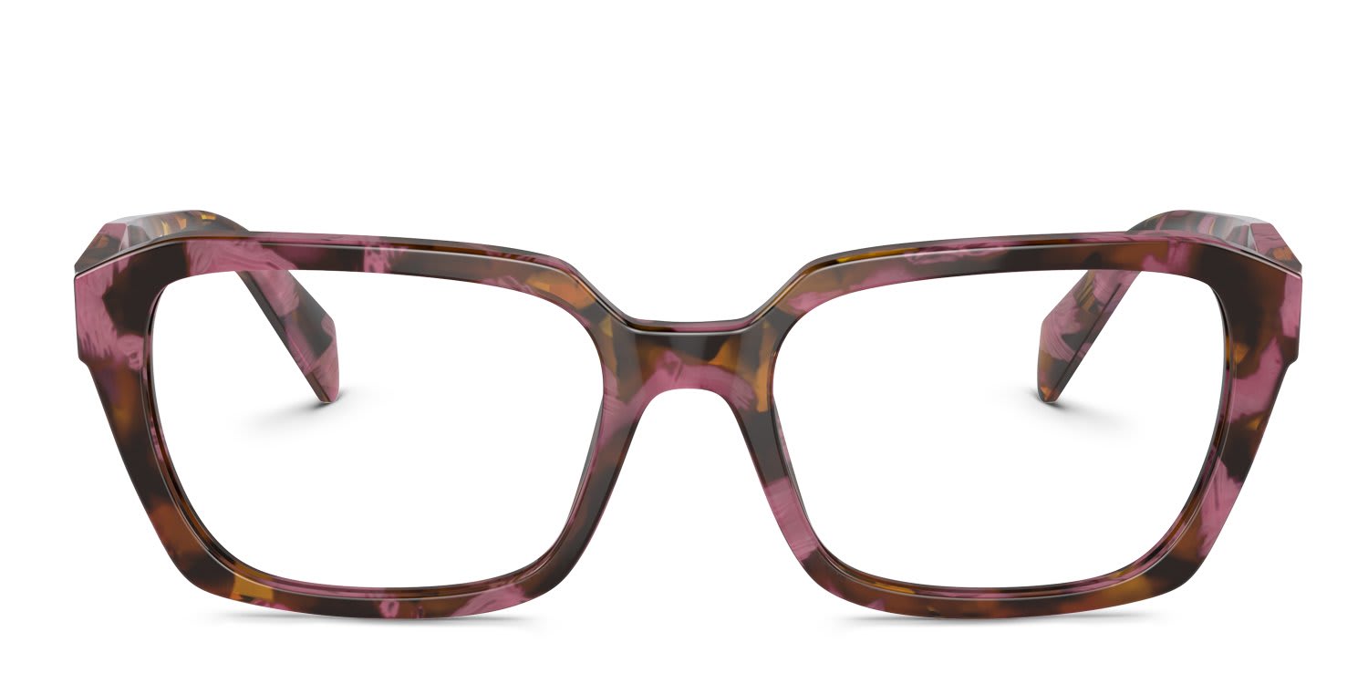 Prada PR14ZV Red, Tortoise glasses - Tortoise / Pink - Frontal View