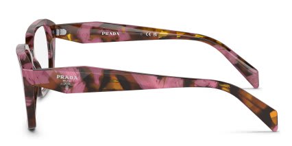 Prada PR14ZV Red, Tortoise glasses - Tortoise / Pink - Side View
