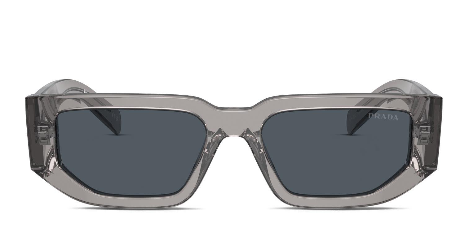 Prada PR 09ZS Gray, Clear glasses - Gray / Clear - Frontal View