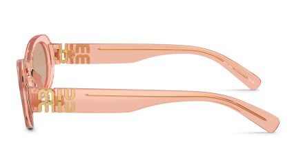 Miu Miu MU06ZS Clear, Brown glasses - Clear / Brown - Side View