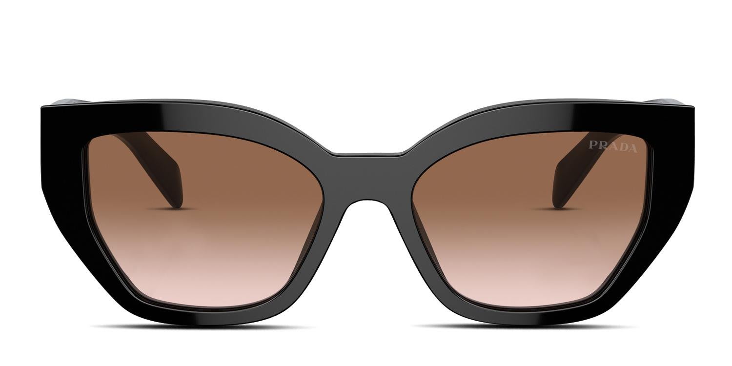 Prada PRA09S Black glasses - Black - Frontal View