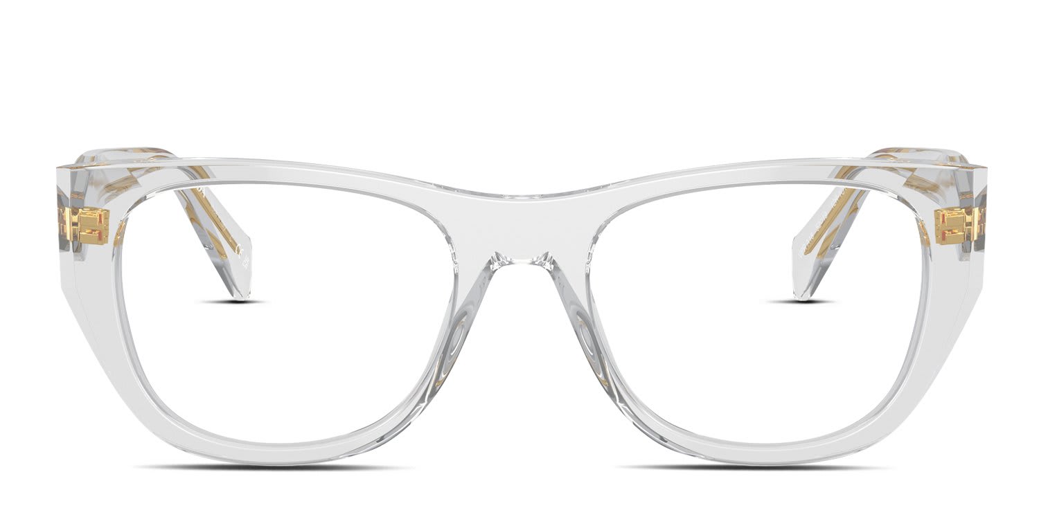 Prada PRA18V Clear, Gray glasses - Clear / Gray - Frontal View
