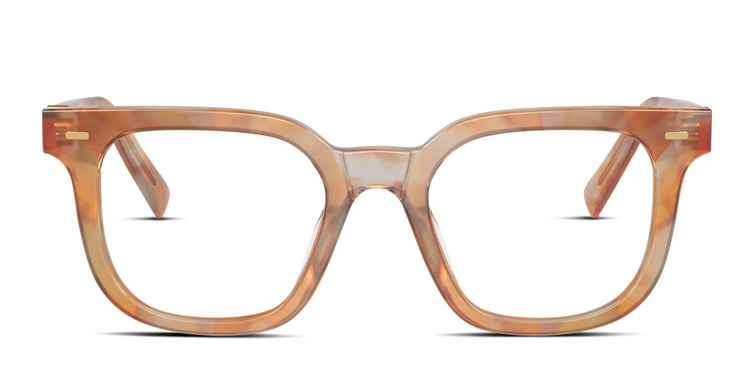 Miu Miu MU06XV Orange glasses - Orange - Frontal View