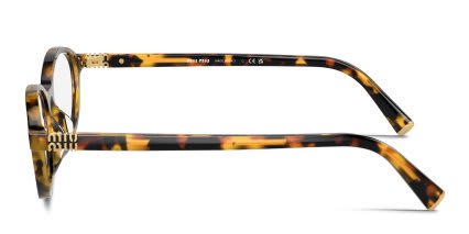 Miu Miu MU09XV Bronze, Tortoise glasses - Bronze / Tortoise - Side View