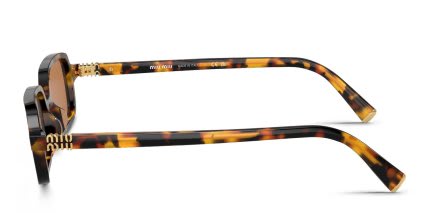 Miu Miu MU11ZS Tortoise glasses - Tortoise - Side View