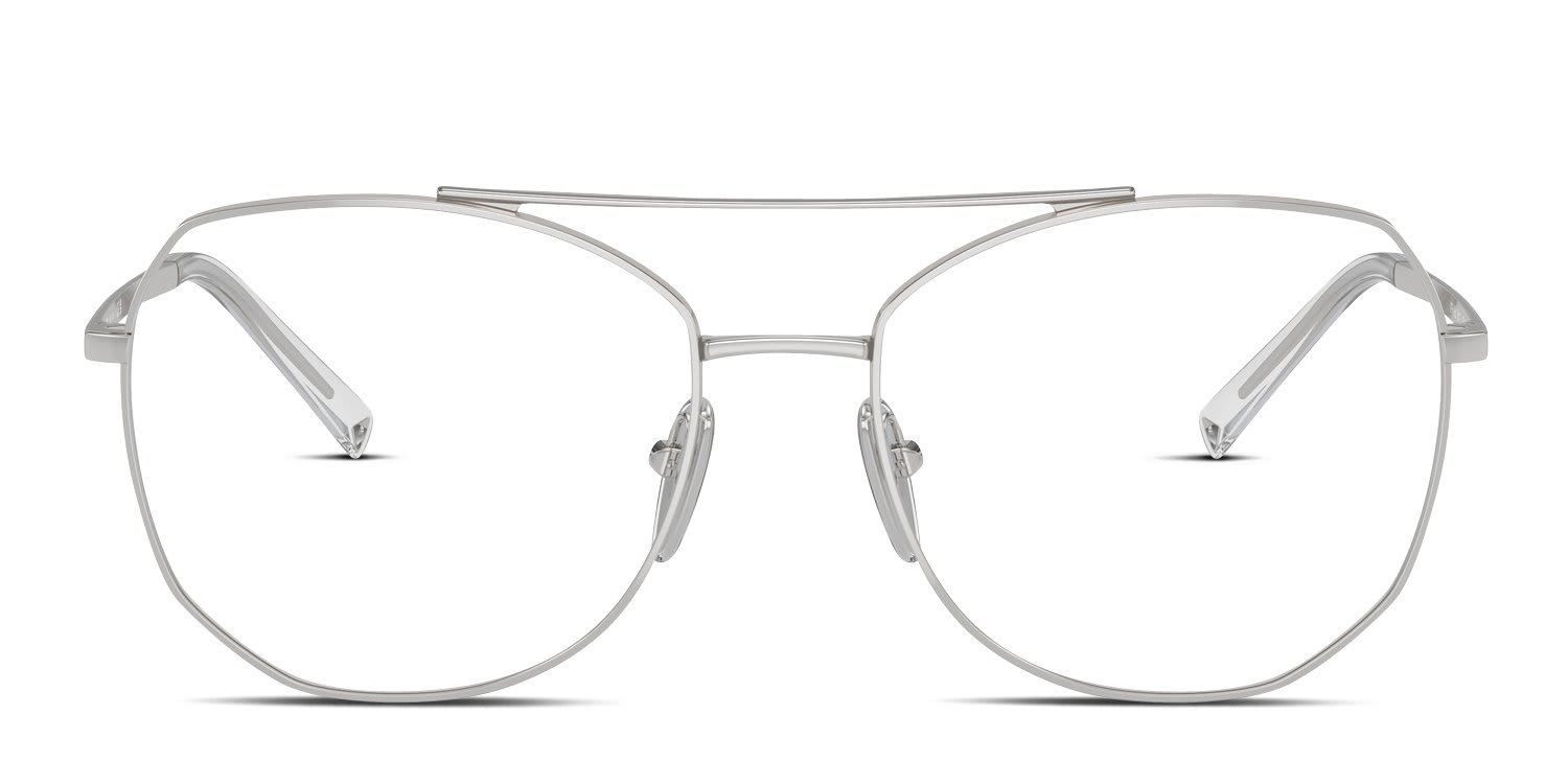 Prada PRA58V Silver glasses - Silver - Frontal View