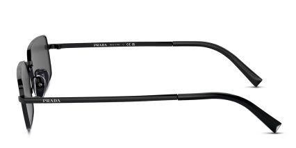Prada PRA60S Black glasses - Black / Gray - Side View