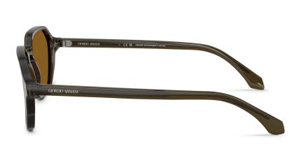 Giorgio Armani AR8220 Clear, Green, Brown glasses - Clear / Green / Brown - Side View