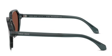 Giorgio Armani AR8220 Clear, Gray glasses - Blue / Brown - Side View