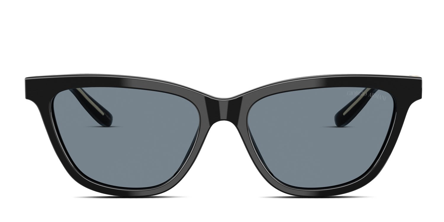 Giorgio Armani AR8221 Black glasses - Black / Blue - Frontal View