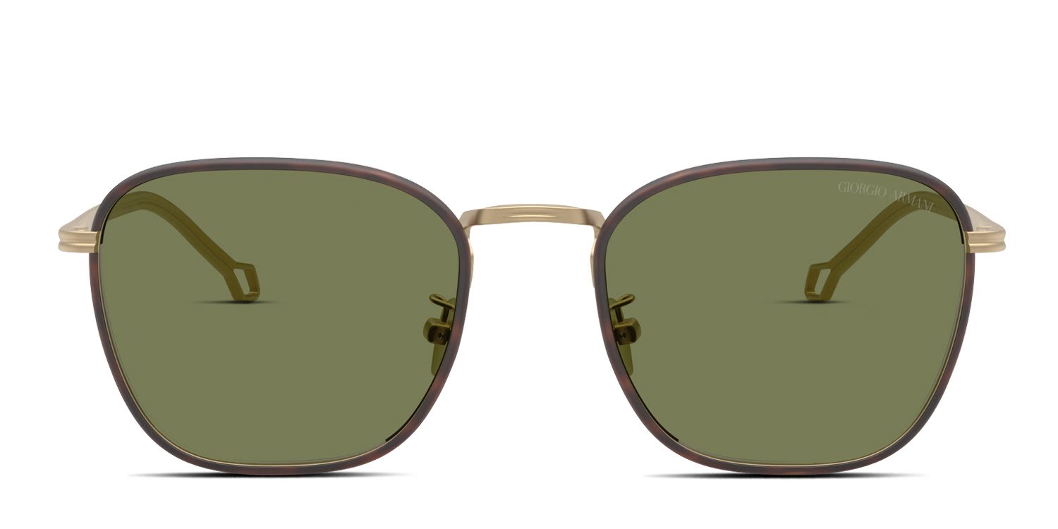 Giorgio Armani AR6164J Gold glasses - Gold / Green - Frontal View