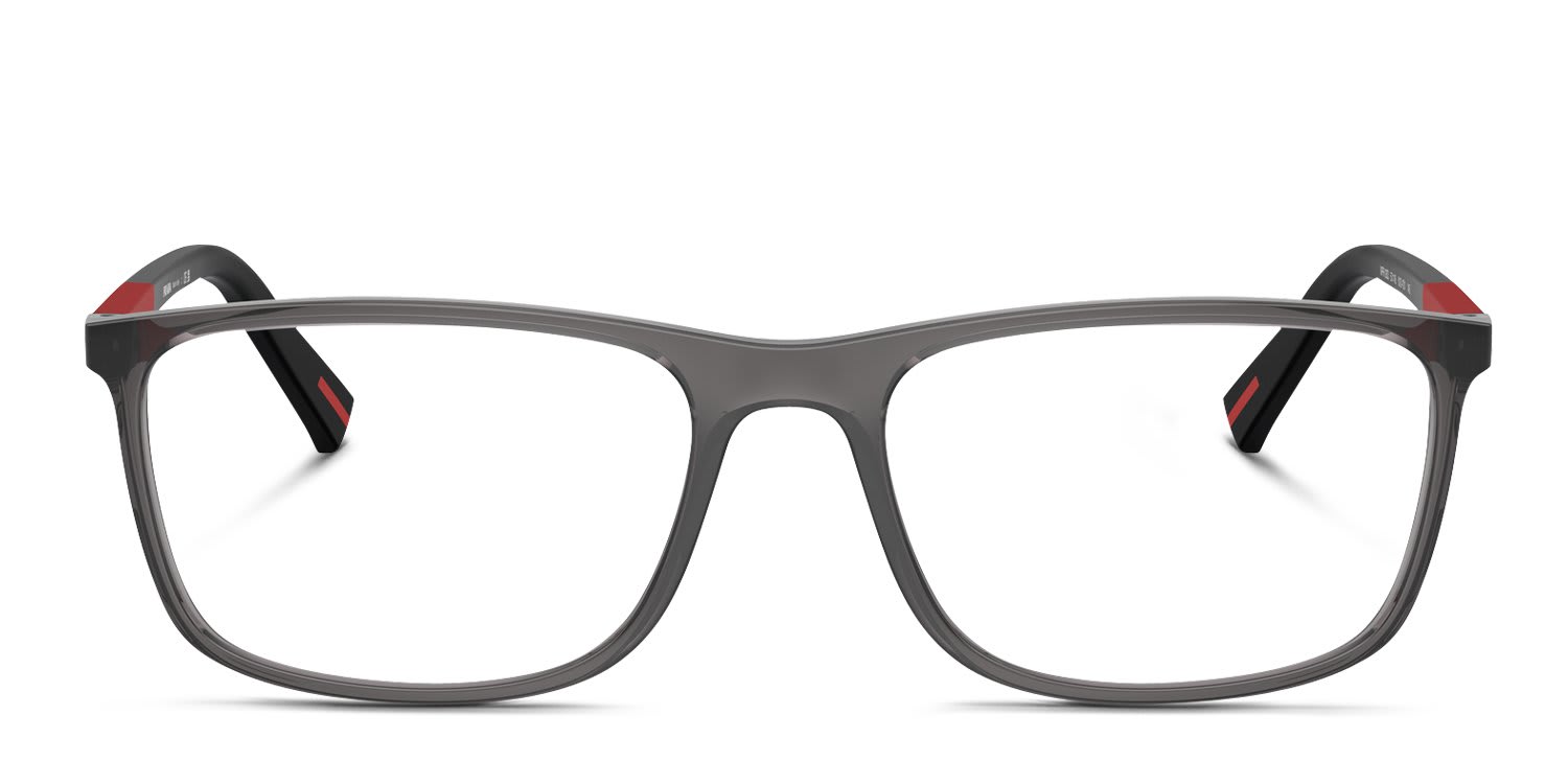 Prada Linea Rossa PS03QV Clear, Gray glasses - Clear / Gray - Frontal View