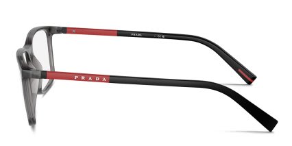 Prada Linea Rossa PS03QV Clear, Gray glasses - Clear / Gray - Side View
